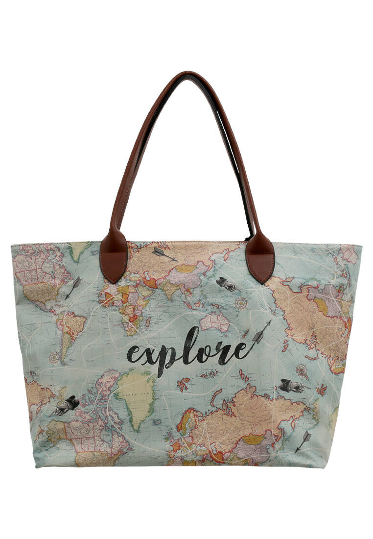 Women Vegan Leather Multicolor Shoulder Bag - Explore Design