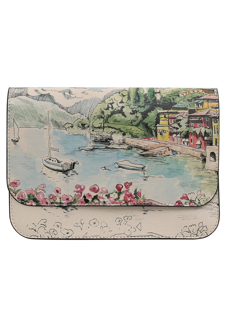 Women Vegan Leather Cream Purse - Lago di Como Design