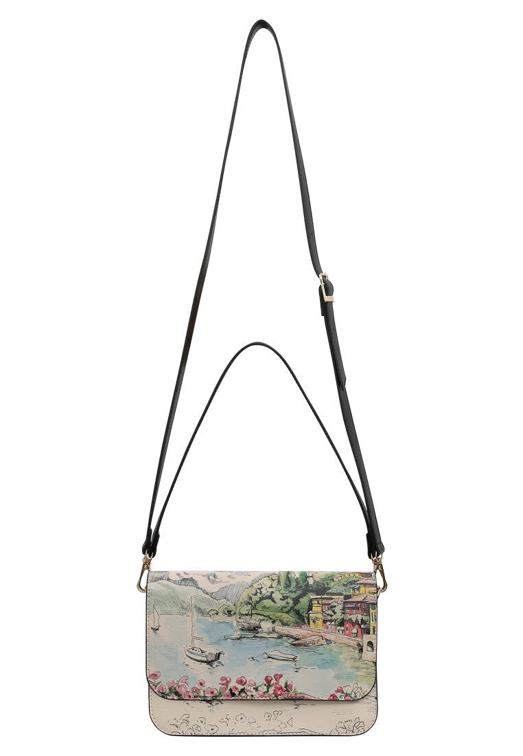 Women Vegan Leather Cream Purse - Lago di Como Design