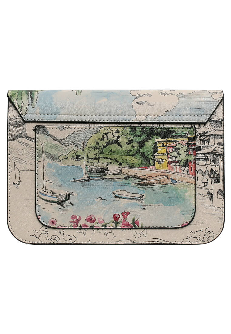 Women Vegan Leather Cream Purse - Lago di Como Design