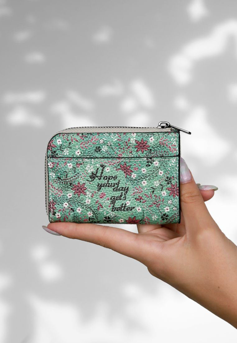 Women Green Wallet - Hope Your Day Gets Better Design
