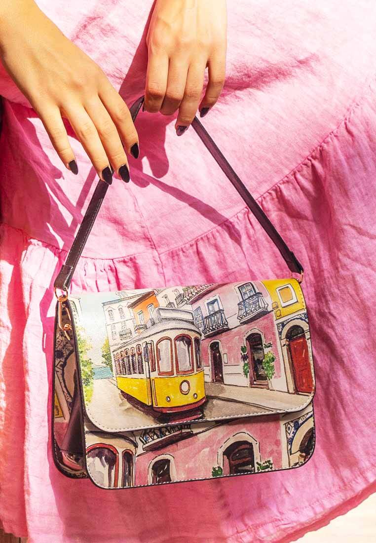 Women Vegan Leather Cream Purse - Lisboa Design