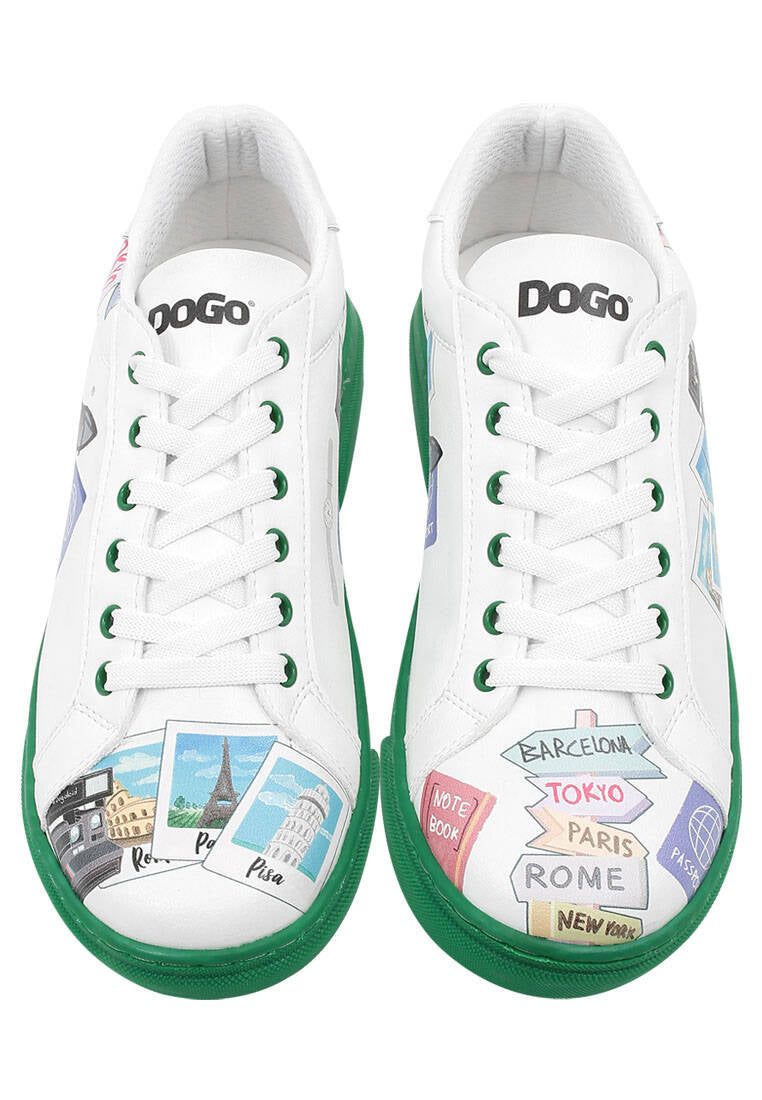 Leather slip-on sneakers