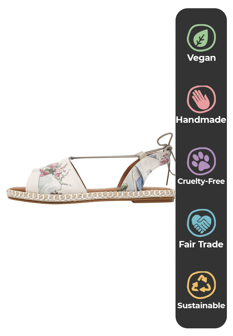 Ladies leather sandals