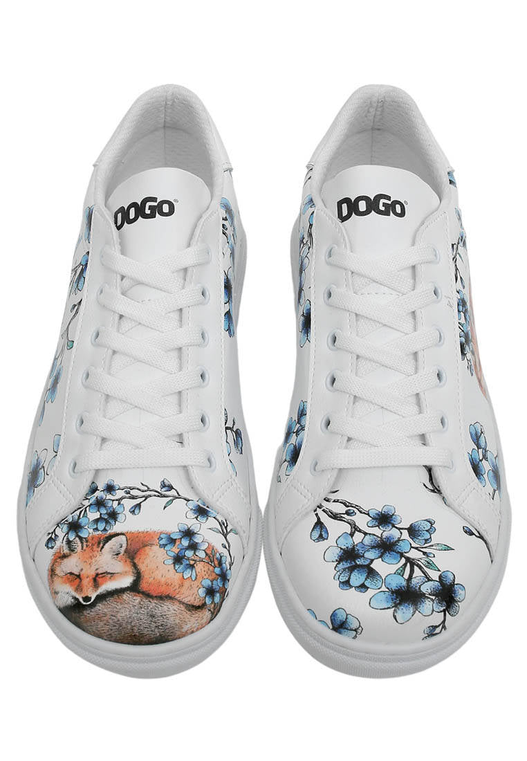 White leather sneakers