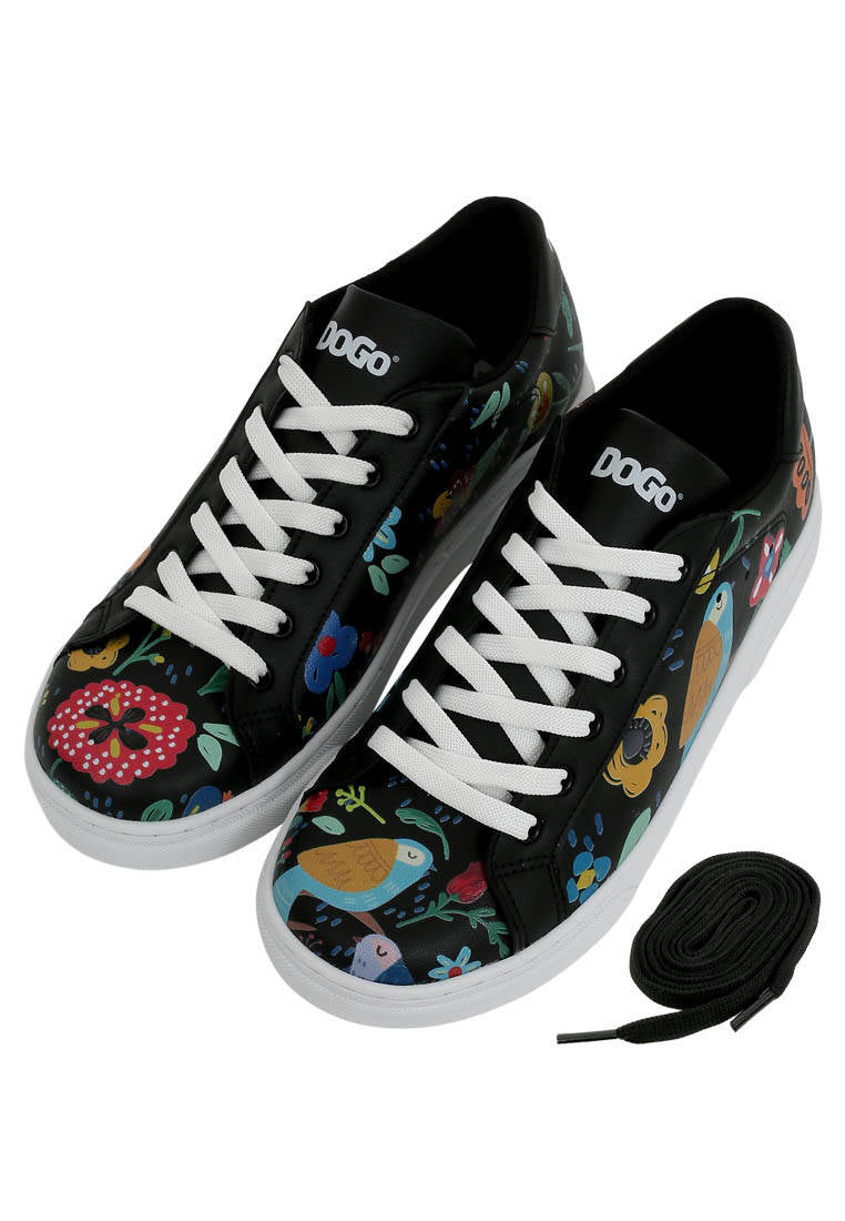 Black slip-on sneakers