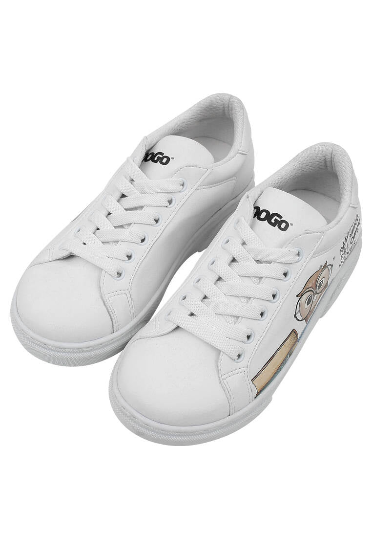 White leather sneakers