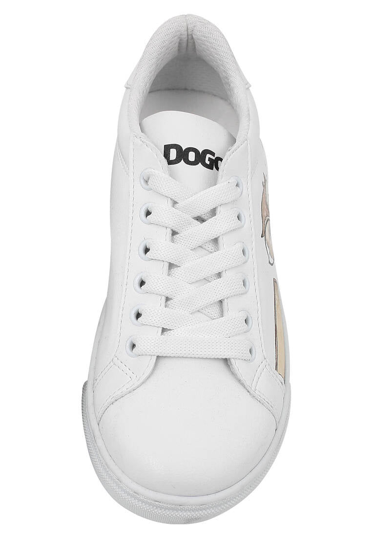 White casual sneakers