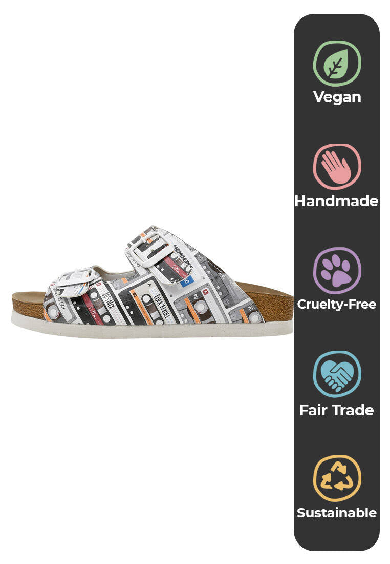 Vegan footbed sandals