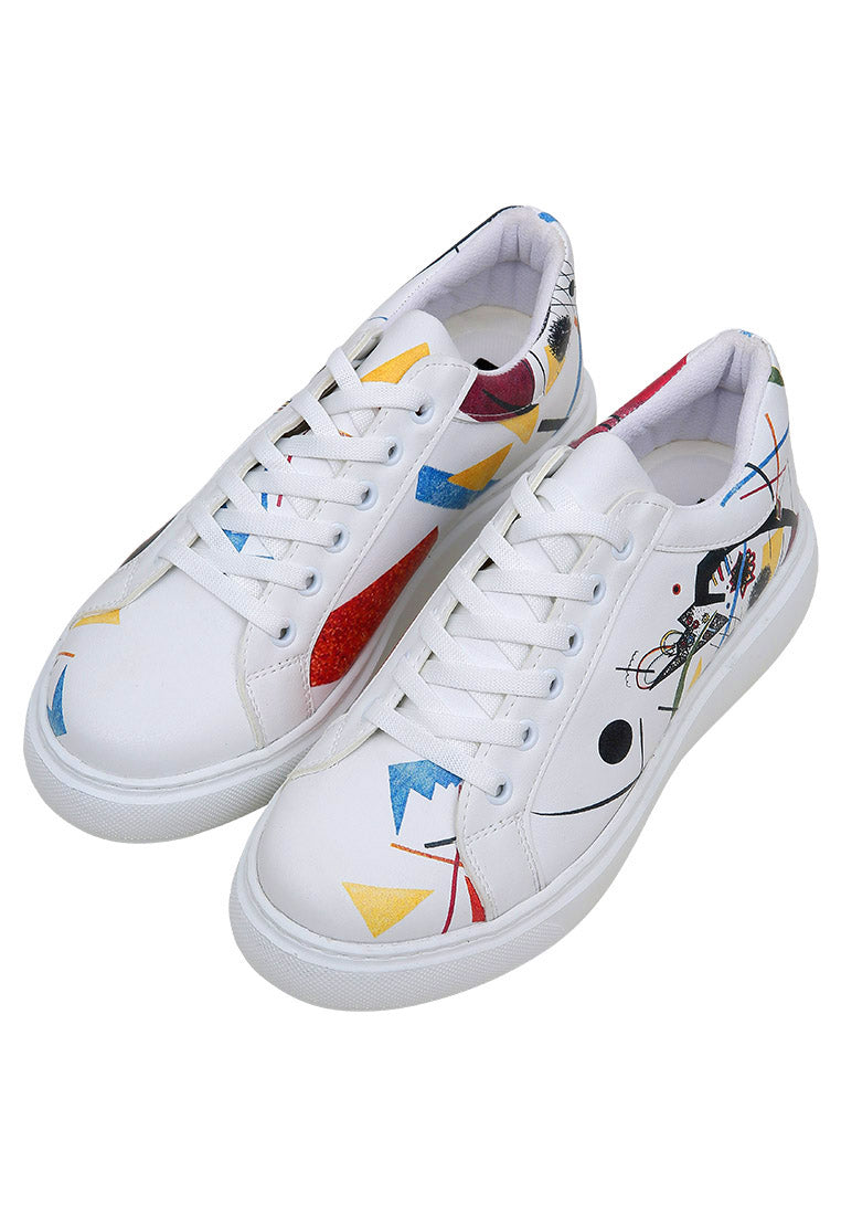 Women Vegan Leather White Sneakers