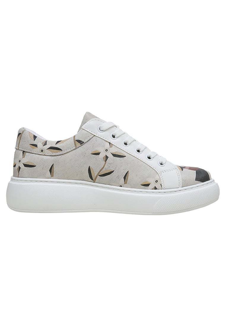 Women Vegan Leather White Sneakers - Bloom and Grow Design