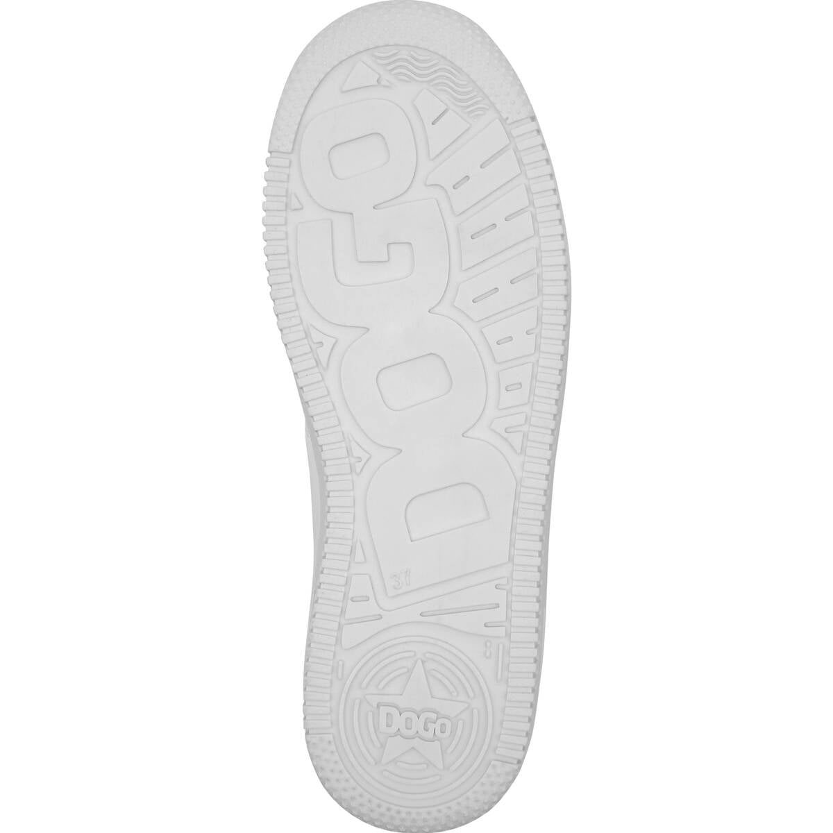 Women Vegan Leather White Sneakers - Warner Bros Marvin the Martian Stencil Design