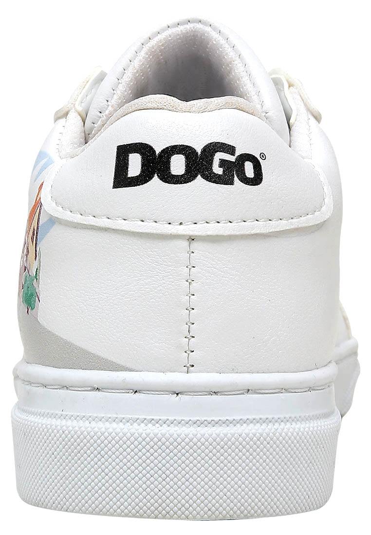 Unisex Kids Vegan Leather White Sneakers - Warner Bros Together-and-Apart Design